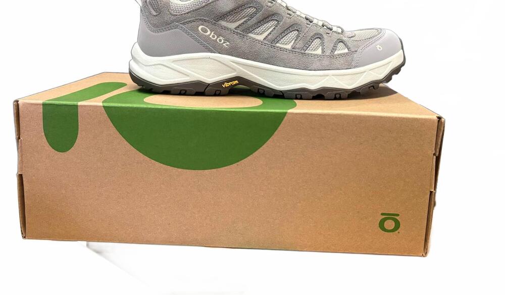 NEW OBOZ women's sawtooth ascent low hiking shoe in rockfall